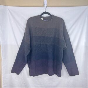 VTG French Connection Men’s Space Dye Knit Sweater 100% Wool XL Outdoor Grunge